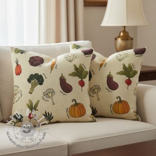 Tessuto decorativo Veggie Harvest Garden digital print