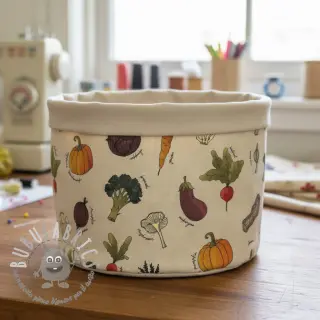 Tessuto decorativo Veggie Harvest Garden digital print