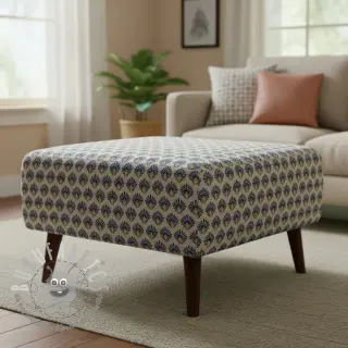 Tessuto decorativo Linenlook Graphic Peacock
