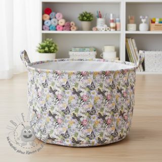 Tessuto decorativo Genoveva butterfly lila digital print