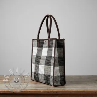 Tessuto decorativo jacquard TWEED allover graphite