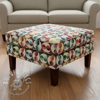 Tessuto decorativo GOBELIN PREMIUM Graphic square circle