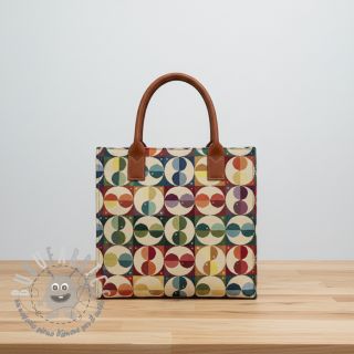 Tessuto decorativo GOBELIN Graphic square circle