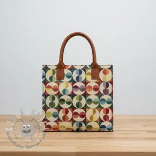 Tessuto decorativo GOBELIN PREMIUM Graphic square circle