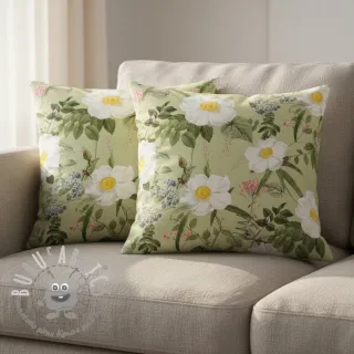 Tessuto decorativo Romantic rose garden digital print