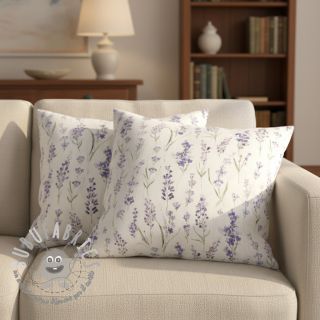 Tessuto decorativo premium Watercolour lavender field