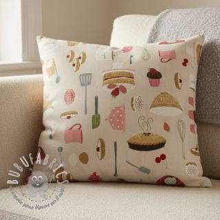 Tessuto decorativo premium Baking sweet recipe