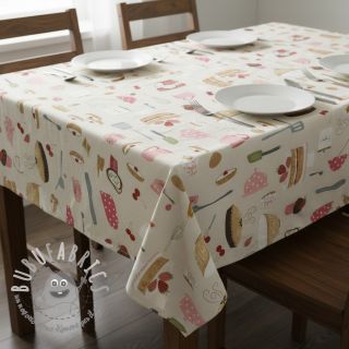 Tessuto decorativo premium Baking sweet recipe