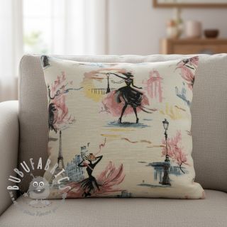 Tessuto decorativo jacquard Triomphe blanc