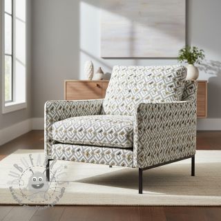 Tessuto decorativo jacquard Pagne allover jaune