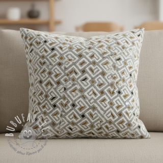 Tessuto decorativo jacquard Pagne allover jaune