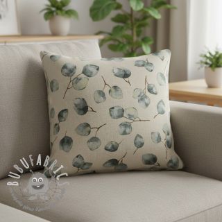 Tessuto decorativo Eucalyptus watercolour branch