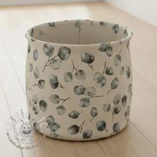 Tessuto decorativo Eucalyptus watercolour branch