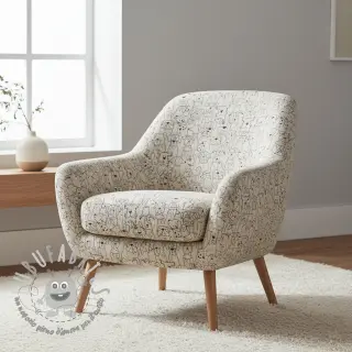 Tessuto decorativo Linenlook Dog cartoon line