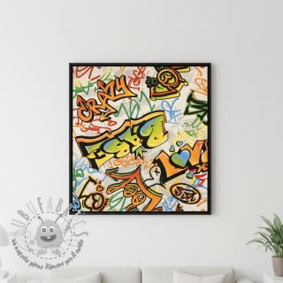 Tessuto decorativo premium Graffiti street art