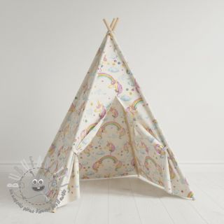 Tessuto decorativo premium Handpaint unicorn