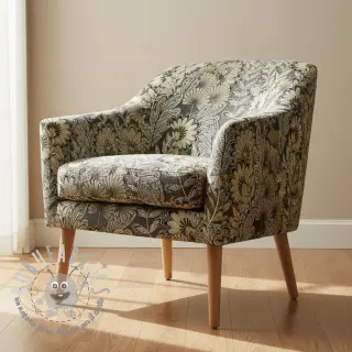 Tessuto decorativo jacquard Boho leaves