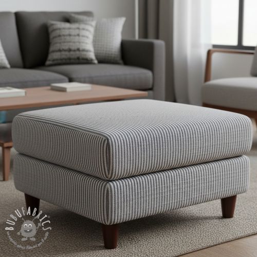 Tessuto decorativo DOBBY Colored stripe navy blue