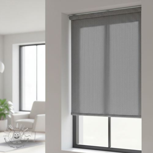 Tessuto decorativo DOBBY Colored stripe navy blue