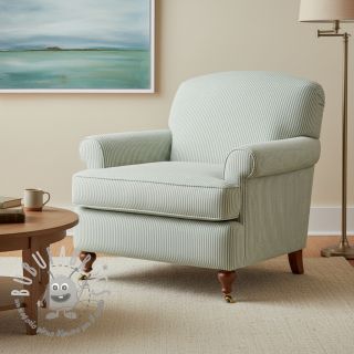 Tessuto decorativo DOBBY Colored stripe soft green