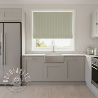 Tessuto decorativo DOBBY Colored stripe soft green