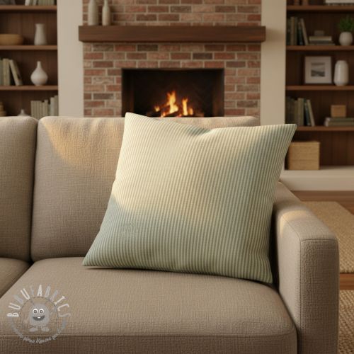 Tessuto decorativo DOBBY Colored stripe soft green