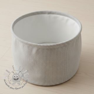 Tessuto decorativo DOBBY Colored stripe grey