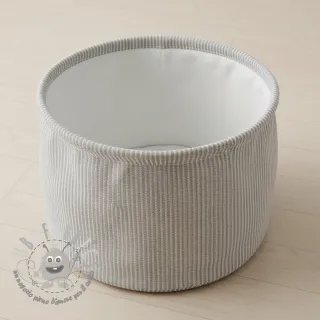 Tessuto decorativo DOBBY Colored stripe grey
