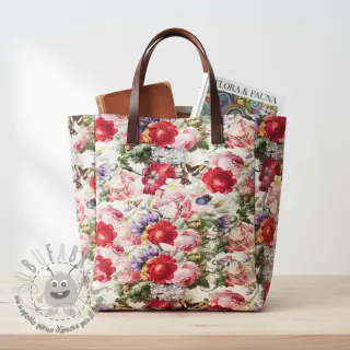 Tessuto decorativo con trattamento al teflon ROMANTIC BOTANIC