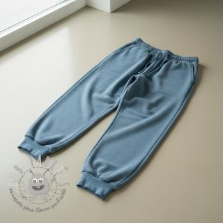 Felpa garzata MELANGE old blue