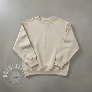 Felpa garzata MELANGE sand