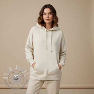 Felpa garzata MELANGE sand