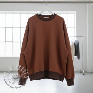 Felpa garzata MELANGE brick