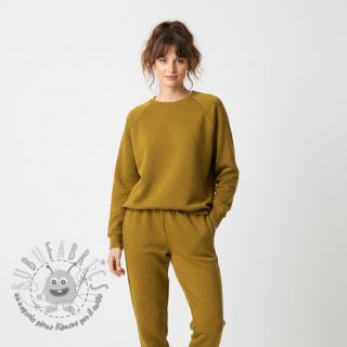 Felpa garzata MELANGE ochre