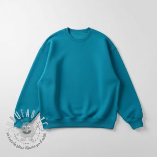 Felpa garzata petrol