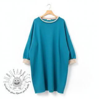 Felpa garzata petrol