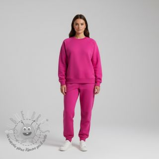 Felpa garzata magenta