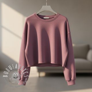 Felpa garzata faded blueberry