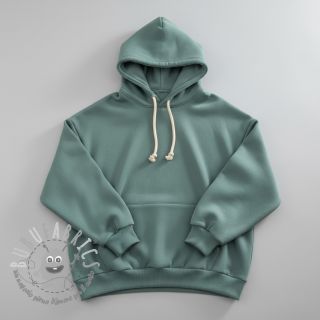 Felpa garzata dark mint