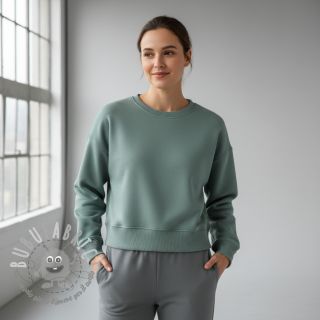 Felpa garzata dark mint