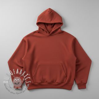 Felpa garzata stone red