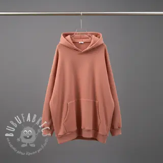 Felpa garzata faded coral