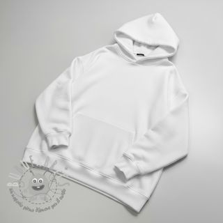 Felpa garzata optical white