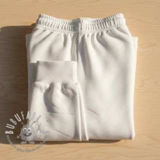 Felpa garzata optical white