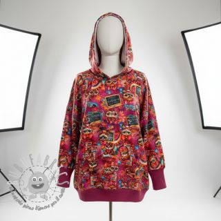 Felpa Big eyes design A digital print