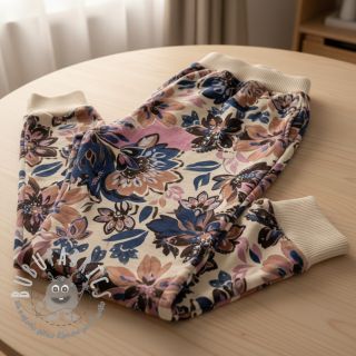 Felpa Flowers Mici ecru digital print