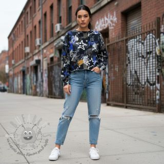 Felpa Graffiti black digital print