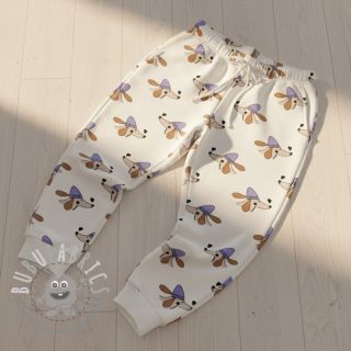 Felpa Dogs and hearts off white