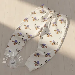 Felpa Dogs and hearts off white