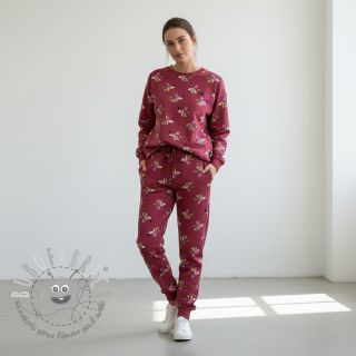 Felpa Dogs and hearts red